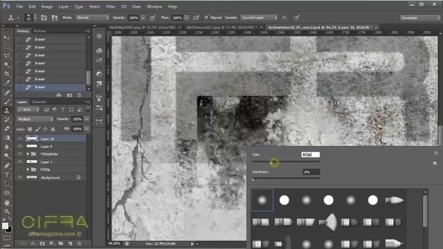 Создаем сложную текстуру. Работа со слоями в Photoshop (ч.2) смотреть онлайн
