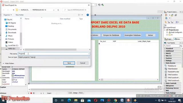 Cara Membuat Aplikasi Import Data Dari Excel Ke Database Dengan Delphi 2010 смотреть онлайн