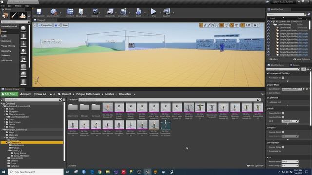 UE4 - Synty Polygon Battle Assets and ALS Animations смотреть онлайн