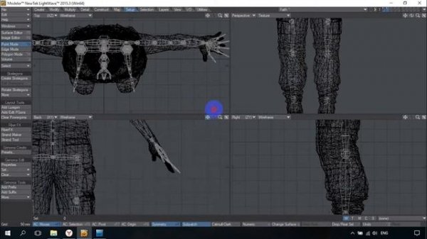 Урок LightWave 3d: Создание каркасного скелета GENOMA