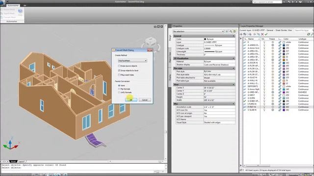 Automesher converts AutoCAD Architecture models смотреть онлайн