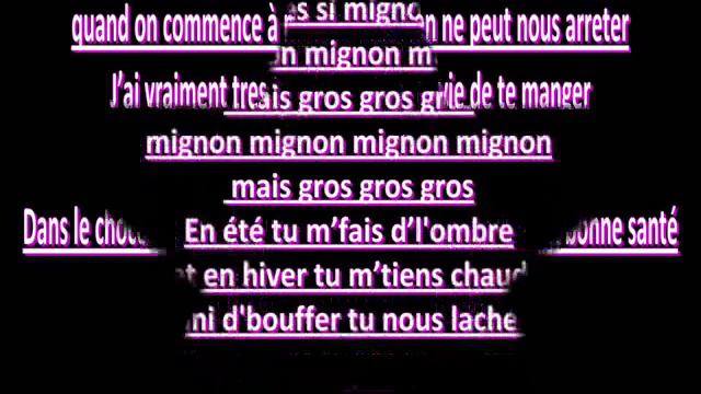 [ Rene La Taupe ] [ Mignon Mignon ] Lyrics/Parole