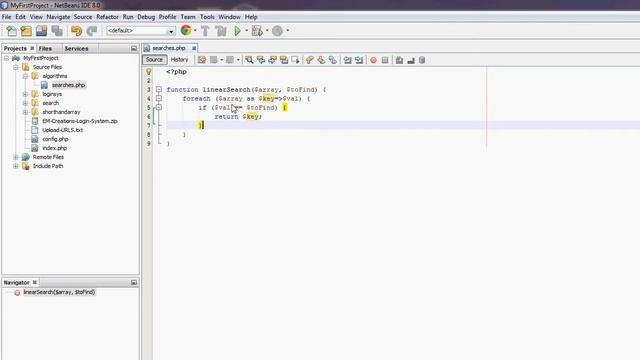 NetBeans PHP Tutorial - Linear Search #14 смотреть онлайн