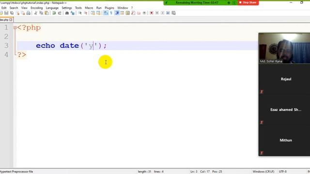 Class-07 PHP Constant and Arithmetic, Assignment Operators Tutorial. смотреть онлайн