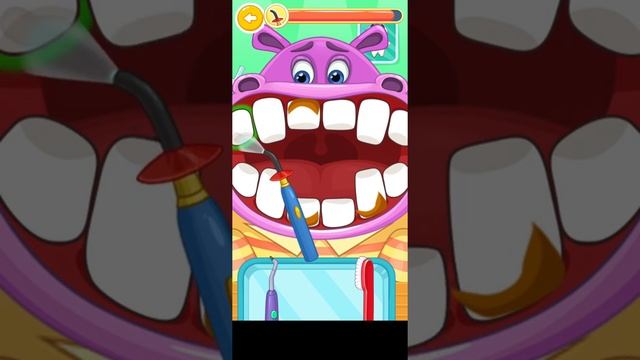 DENTIST GAME FOR KIDS - #dentist #cleanteeth #brushbrush #toothbrishing #gamesforkids #kids смотреть онлайн