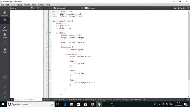 Python - PyQt5 - Qml Tutorial - ListView смотреть онлайн