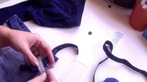 Как вшить резинку с петлями в детские брюки. Регулируемая резинка в детских брюках.