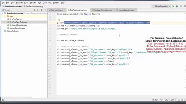 Selenium Python : Execute First Test Case on Firefox смотреть онлайн