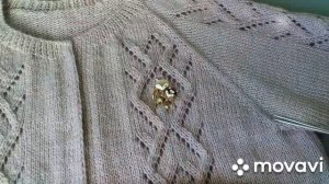 Краткий МК Как связать красивый жакет Вязание спицами Большой  размер