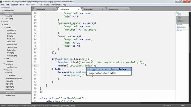 PHP OOP Login/Register System: Flashing (Part 13/23) смотреть онлайн