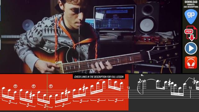 Room 335 (Larry Carlton) Matteo Mancuso - Guitar Transcription Tab + Sheet Music + Backing Tracks смотреть онлайн