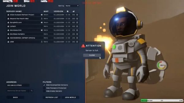 Stationeers dedicated server connection problem