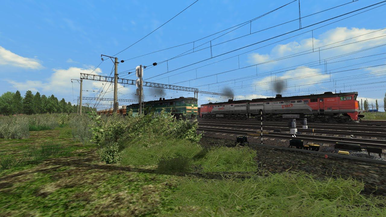 Train Simulator Classic 2тэ10м с грузовым поездом №2577