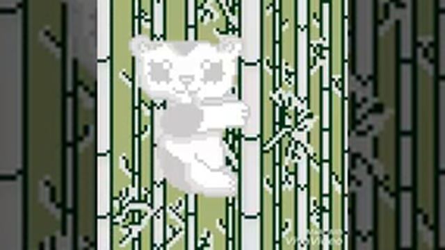 Sandbox Панда с бамбуком по клеточкам смотреть онлайн