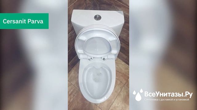 Проверка смыва унитаза Cersanit Parva после установки от ВсеУнитазы.ру смотреть онлайн