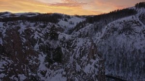 Мурадымовское ущелье зимой (аэросъёмка) DJI mini2