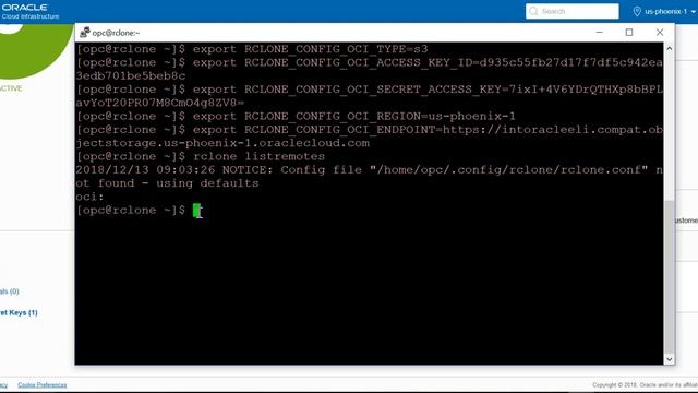 Oracle Cloud Infrastructure: rclone смотреть онлайн