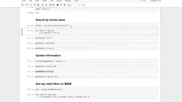 Access IMDB data with python using IMDbPy смотреть онлайн