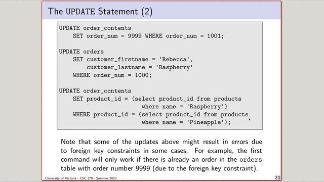 Database Systems - Lecture 16.1 - Database Modifications смотреть онлайн
