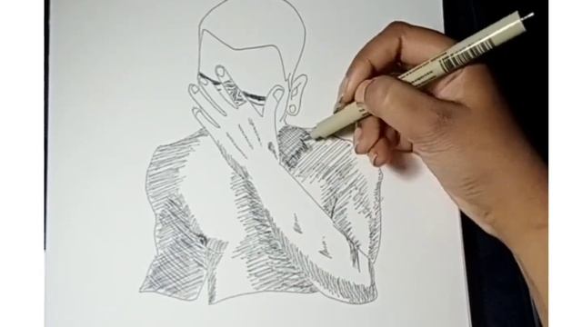 Drawing Frank Ocean's Blonde Album Cover/Sketch/Scribble/Ink Art/Doodle/ смотреть онлайн