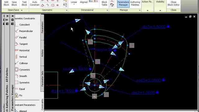 AUTOCAD 2011 - BUILDING A 3D DYNAMIC BLOCK USING CONSTRAINTS, PARAMETERS AND SURFACES - PART1/3 смотреть онлайн