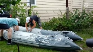 Готовим лодку Gladiator-330 AL для рыбалки!