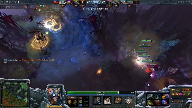 W33 7700 MMR The Best Meepo Player vol #3 Dota 2 смотреть онлайн