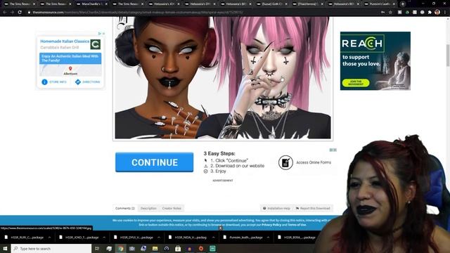 Goth & Punk Style CC Shopping + LINKS - || The Sims 4 смотреть онлайн