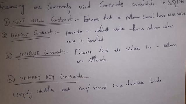 offset, order by, filter by clauses in sql, sqlite constraints and its types , python constructors смотреть онлайн