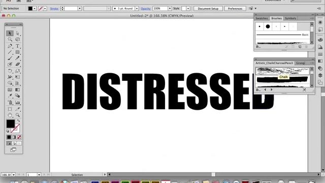 Illustrator CS6 Distressed Type Tutorial смотреть онлайн