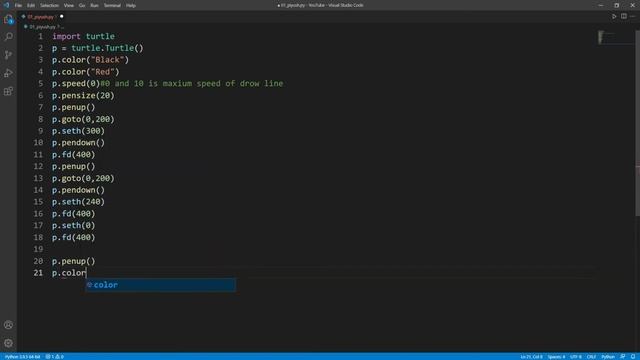 How to Create WARNING SIGN ⚠️ using Python turtle module смотреть онлайн