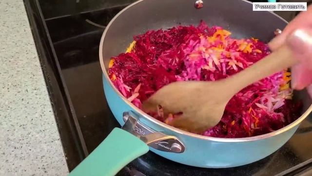 Борщ со свёклой и щавлем БЕЗ МЯСА. Очень вкусный и сытный борщ. Учимся готовить! смотреть онлайн