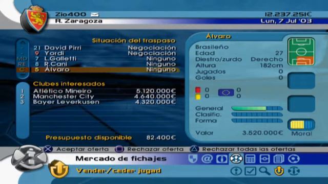 1.Manager de Liga 2004(R.Zaragoza).Nuevo Manager!!! смотреть онлайн