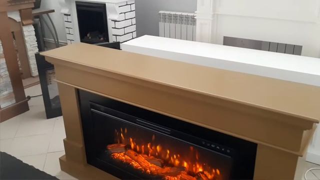 Камин Невада. Очаги на выбор (электро/паровые 3D/био) Размеры: ш 1550, в 855, г 300 мм смотреть онлайн