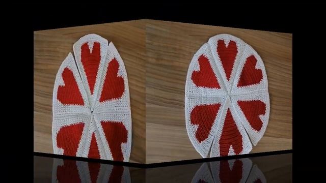 САЛФЕТКА крючком с сердечками. NAPKIN hearts CROCHETED смотреть онлайн