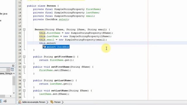 Adding CheckBox in tableView cell | JavaFX TableView Tutorial смотреть онлайн