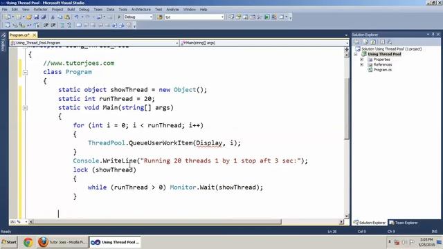 Using Thread Pool in C#.Net Tamil смотреть онлайн