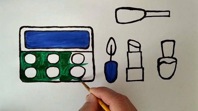 how to draw a cosmetics |как нарисовать косметику смотреть онлайн
