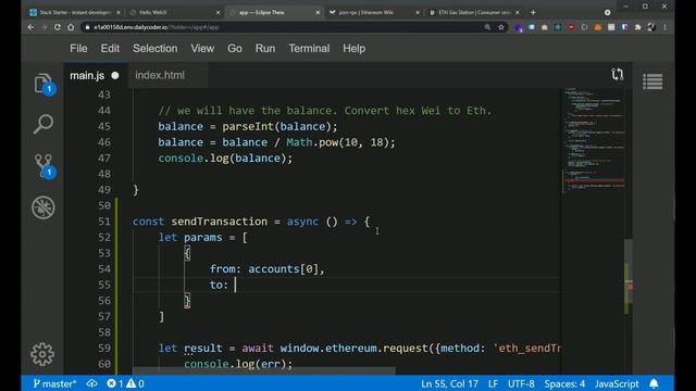 Ethereum Dapp Basics - Programmatically creating transactions смотреть онлайн