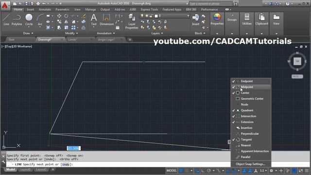 AutoCAD 2016 Tutorial for Beginners - 1 (Part 2 of 2) смотреть онлайн
