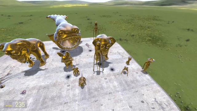 TURNING ALL NEW ZOONOMALY MONSTER FAMILY INTO GOLD IN GARRYS MOD! смотреть онлайн
