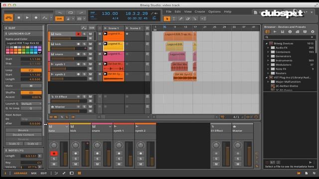Bitwig Studio Tutorial Pt. 1 - Features Overview and Basic Navigation w/ James Bernard смотреть онлайн