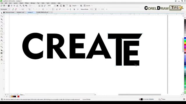 Creating custom font in CorelDraw смотреть онлайн
