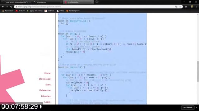Set up python local server for p5.js script смотреть онлайн