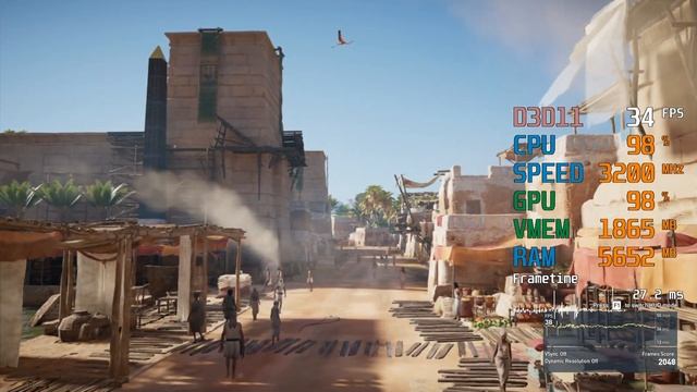 GeForce GT 1030 -- AMD Athlon 200GE -- Assassin's Creed AC Origins Benchmark смотреть онлайн