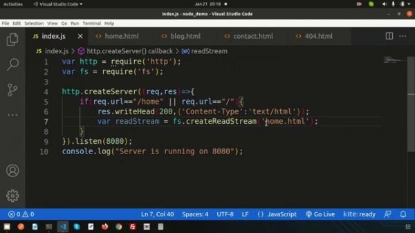 Node Js Routing | Create 404 page in Node Js | Node Js Tutorial | Learning Points