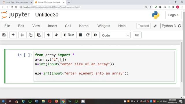#Python 25.Reading arrays elements at runtime by Bharathi Patnala смотреть онлайн