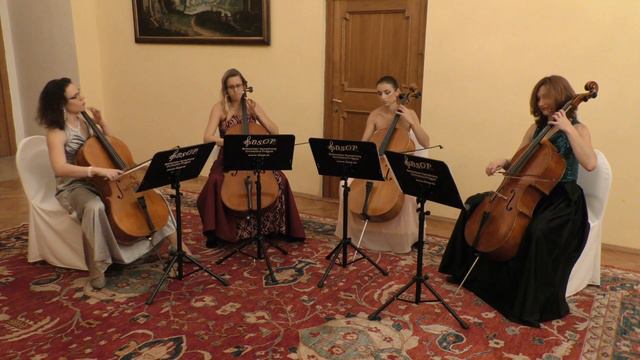 4 Ladies Cellos - C. Gardel: Por una cabeza смотреть онлайн