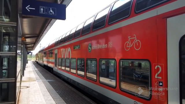 Bahnhof Dresden reick (Teil1-5)- mit S-Bahn Dresden S1,S2, Fv, Gv, Bv in Sachsen am 12.07.23- смотреть онлайн