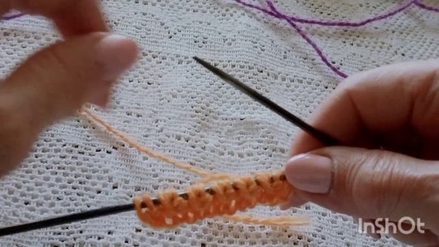 Двухцветные английская и полуанглийская резинки спицами. Часть 1. смотреть онлайн